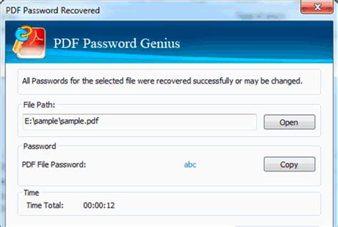 ISunshare PDF Password Genius